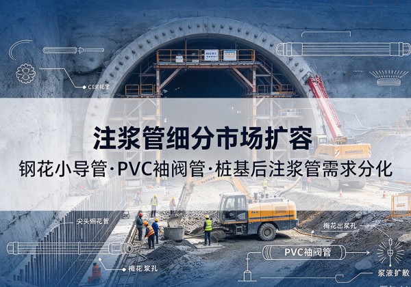 高唐注浆管细分市场扩容，隧道钢花小导管、PVC 袖阀管、桩基后注浆管需求分化